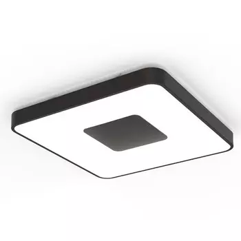 Светильник потолочный Mantra Coin, LED, 4900Лм, 2700-5000К, 540х540х70 мм, цвет чёрный