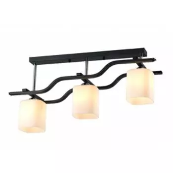 Светильник потолочный «Ментор», 40Вт, Е27, 18x36x29 см, цвет чёрный хром