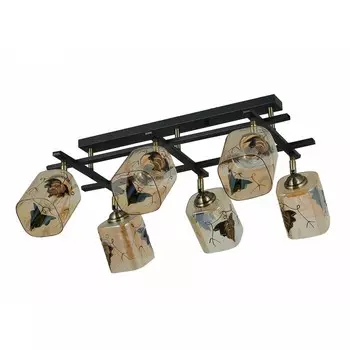 Светильник потолочный «Мерфи», 40Вт, Е27, 34x56x26 см, цвет чёрный, античная бронза