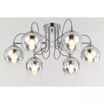 Светильник потолочный «Орта», 40Вт, Е27, 62x62x30 см, цвет хром