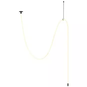 Светильник потолочный/подвесной встаиваемый Odeon Light. Corda, 1х40Вт, Led, 4000х50 мм, цвет чёрный