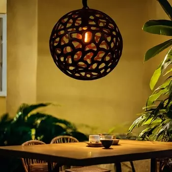 Светильник потолочный «Скиф», 140 Вт, Е27, 454550 см, чёрный