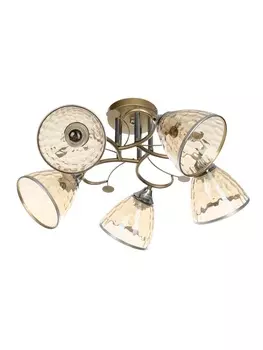 Светильник потолочный Соллар 606026 , 560 Вт Е27,Золото, хром