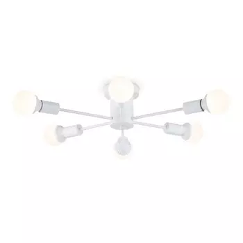 Светильник потолочный в стиле лофт Ambrella light, Loft, TR80401, 6хE27, цвет белый