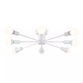 Светильник потолочный в стиле лофт Ambrella light, Loft, TR80408, 8хE27, цвет белый