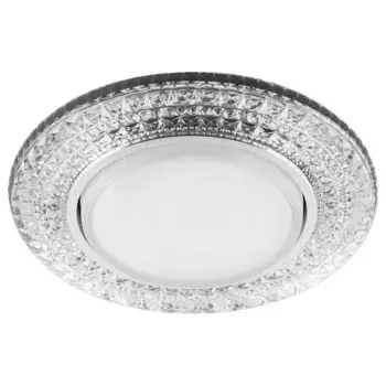 Светильник потолочный встраиваемый Feron CD4020, IP20, GX53, 15 Вт, 130х130х30 мм, цвет хром