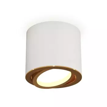Светильник поворотный Ambrella light, XS7401004, MR16 GU5.3, GU10 LED 10 Вт, цвет белый песок, золото жёлтое