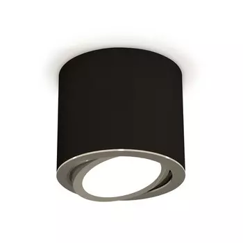 Светильник поворотный Ambrella light, XS7402002, MR16 GU5.3, GU10 LED 10 Вт, цвет чёрный песок, серебро