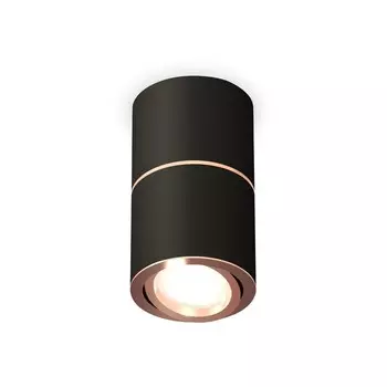 Светильник поворотный Ambrella light, XS7402200, MR16 GU5.3 LED 10 Вт, цвет чёрный песок, золото розовое
