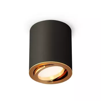 Светильник поворотный Ambrella light, XS7422003, MR16 GU5.3 LED 10 Вт, цвет чёрный песок, золото жёлтое
