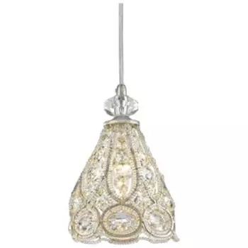 Светильник PRINCESS 1x40Вт E14 серебро 15,7x15,7x120см