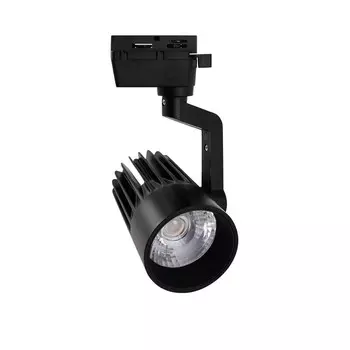 Светильник-прожектор светодиодный трековый Uniel, 25 Вт, IP40, LED, 4000К, 2200 Лм, 145х80х123 мм, цвет чёрный