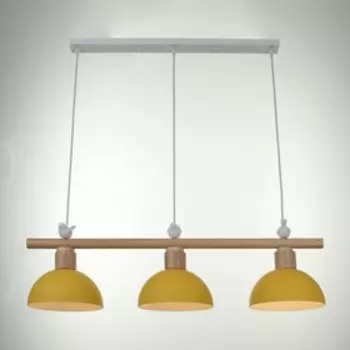 Светильник "Птички" 3хЕ27 желтый 26х26х80см