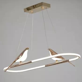 Светильник "Птички" 80Вт LED золото 89х37х30см BayerLux