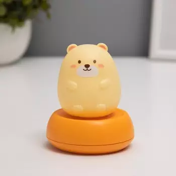 Светильник «Пузатый мишка» LED USB 300mAh=3 режима 7.57.59.5 см