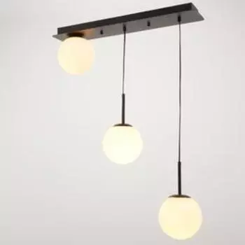 Светильник "Пузырь матовый" 3хE14 40Вт черный 60x15x120 см