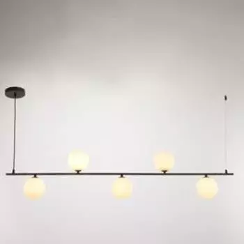 Светильник BayerLux "Пузырь матовый" 5хG9 20Вт черный 130x12x25 см