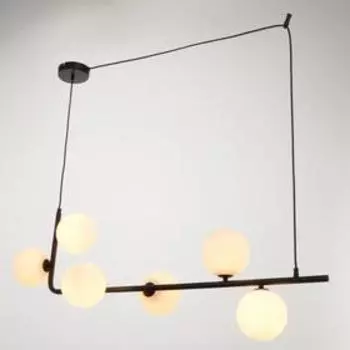 Светильник "Пузырь матовый" 6хG9 40Вт черный