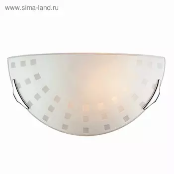 Светильник QUADRO WHITE 1x100Вт E27 хром, белый