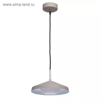 Светильник "Раунд", 12Вт LED, цвет кофейный