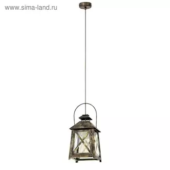 Светильник REDFORD 1x60Вт E27 золото 17x17x110см