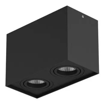 Светильник Rettango, 2x50Вт GU10, цвет черный