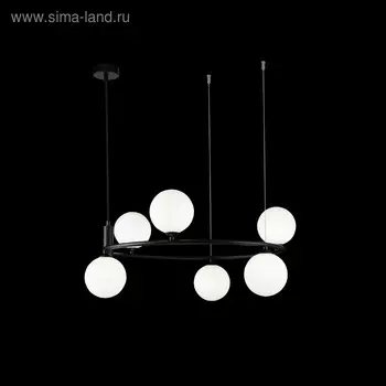 Светильник подвесной Maytoni MOD013PL-06B, 6хG9, 25Вт, 58х58х184 см, цвет чёрный