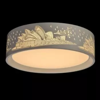 Светильник "Ривз" 50W LED белый 50x50x14см