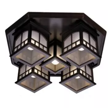 Светильник «Роберта» 5x40Вт E27 коричневый 50x50x16см