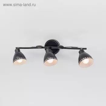 Светильник Робуста, 3x60Вт Е14 венге, белый