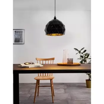Светильник Roccaforte, 1x60Вт E27, цвет чёрный