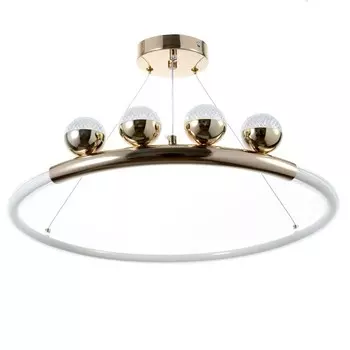 Светильник "Рони" LED 85Вт золото 50х50х9-100 см BayerLux