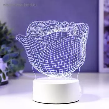 Светильник "Роза" LED RGB от сети RISALUX