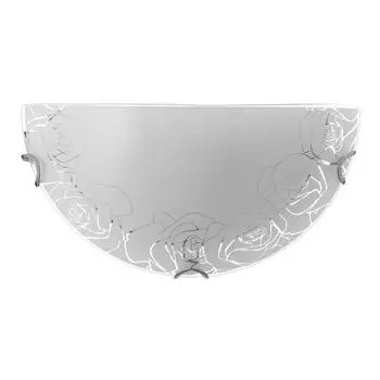 Светильник "Розы" моллир., 1х60Вт Е27, хром, d=30 см, h=5,5 см