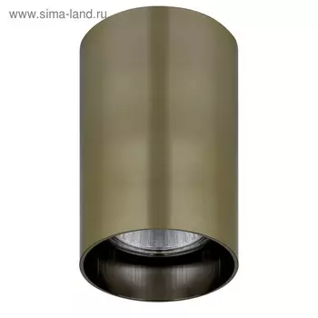 Светильник RULLO 50Вт GU10 бронза 6x6x10см