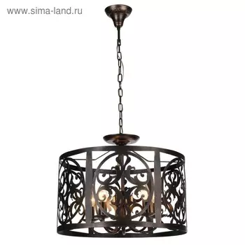 Светильник Rustika 5x60Вт E14 коричневый 50x50x39см