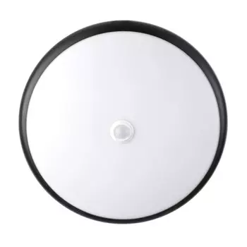 Светильник с датчиком движения "Скай" LED 18Вт 6000К чёрный 25х25х5см