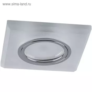 Светильник с LED подсветкой CD8170, 15LED*2835SMD, 4000K, MR16, 50W, G5.3, цвет белый матовый, d=60м