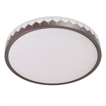 Светильник с ПДУ 1437/1CF-WT LED 60Вт кофейно-белый 39х39х7 см