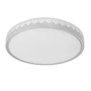 Светильник с ПДУ 1437/1GR-WT LED 60Вт серо-белый 39х39х7 см