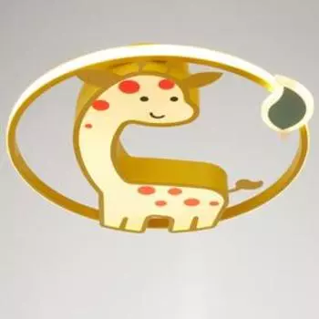 Светильник с ПДУ 1786/1 LED 52Вт диммер желтый 53х53х6 см