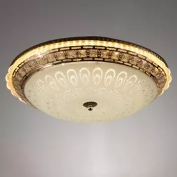 Светильник с ПДУ 670002N LED 80Вт 3 режима 3000-6000К диммер золото 50х50х11 см