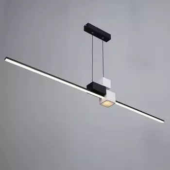 Светильник с ПДУ «Наоми» LED 20 Вт 3000-6000К бело-черный 120100 см
