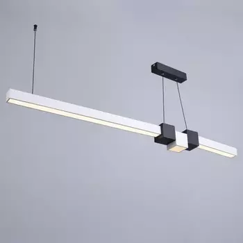 Светильник с ПДУ «Наоми» LED 20 Вт 3000-6000К бело-черный 120100 см