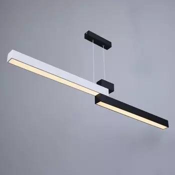 Светильник с ПДУ «Селия» LED 20 Вт 3000-6000К бело-черный 120100 см