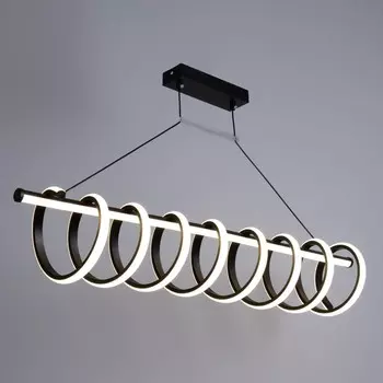 Светильник с ПДУ «Спираль» LED 130 Вт 3000-6000К черный 1001921 см