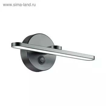 Светильник с выключателем AKARI 1x10Вт 4000К LED IP44 черный