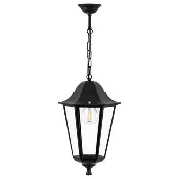 Светильник садово-парковый Feron 6105/PL6105, IP44, E27, 60 Вт, 170х170х780 мм, цвет чёрный