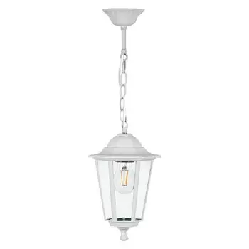 Светильник садово-парковый Feron 6105/PL6105, IP44, E27, 60 Вт, 170х170х780 мм, цвет белый