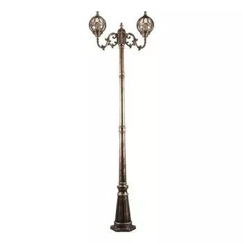 Светильник садово-парковый Feron PL3708, IP44, E27, 60 Вт, 560х180х2200 мм, цвет чёрное золото